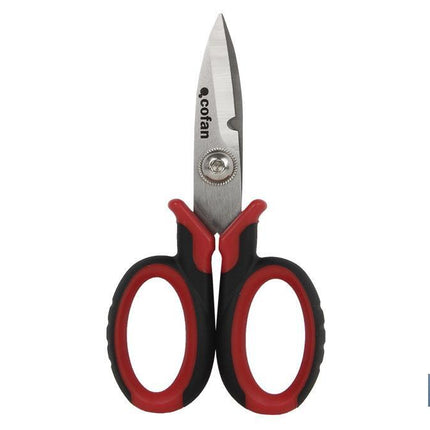 Tijeras de electricista profesional | Con longitud 150 mm | Con hueco especial para pelar y cortar cable