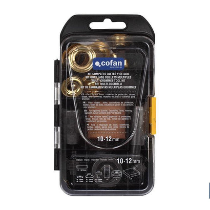 Kit completo de Ojetes y Ollaos | Diámetros de 10 y 12 mm | Apto para montajes