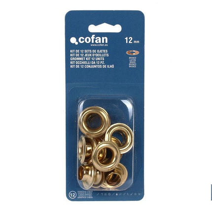 Kit de 12 sets de Ojetes Cofan