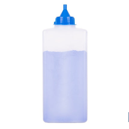 Frasco de polvo azul de trazado Cofan · Foto del fabricante