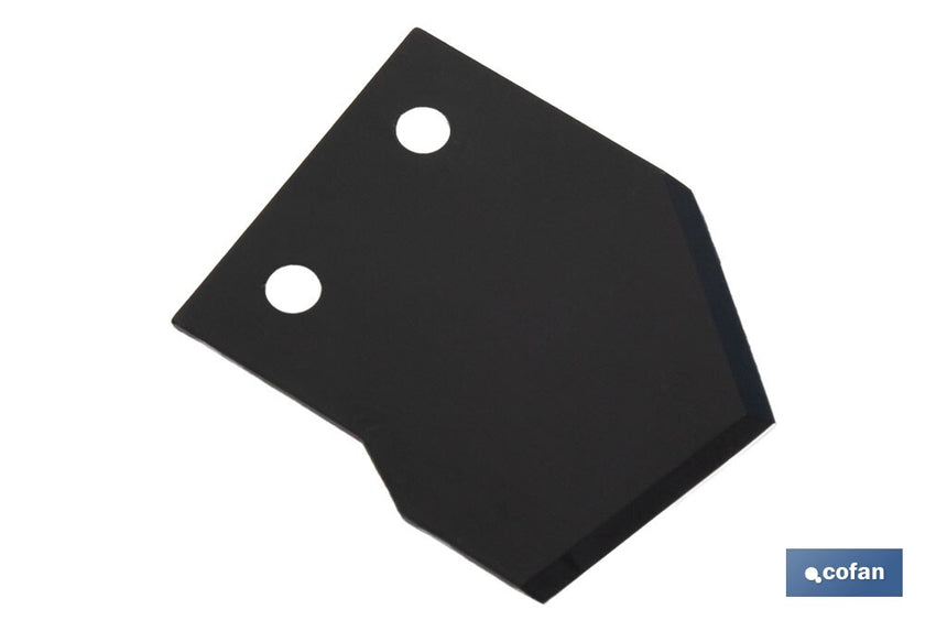 Recambio de cuchilla para tijeras cortamangueras | Material: acero inoxidable | Recubrimiento PTFE | Medidas: 43 x 380 x 1 mm