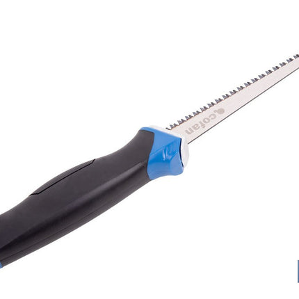 Serrucho para pladur y escayola con hoja de acero SK5 | Mango ergonómico y punta afilada | Corte preciso y rápido en yeso, cartón y escayola