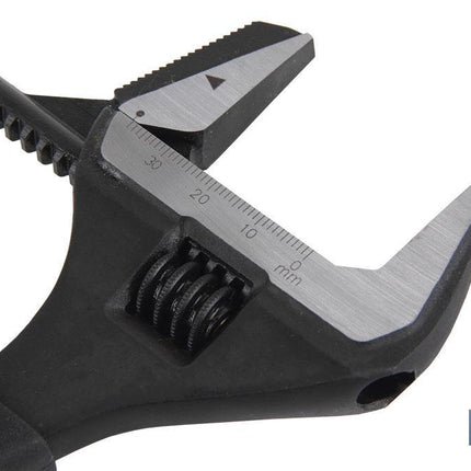 Llave ajustable reversible de gran apertura | Con moleta central. Mango fabricado en goma de gran confort | Medidas 8 (200 mm)