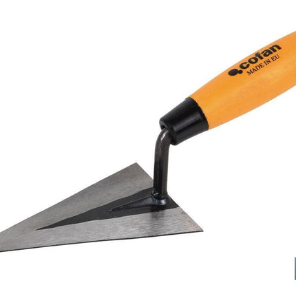Paletín con punta aguda | Medidas: 130 mm de longitud | Para la construcción | Mango de goma
