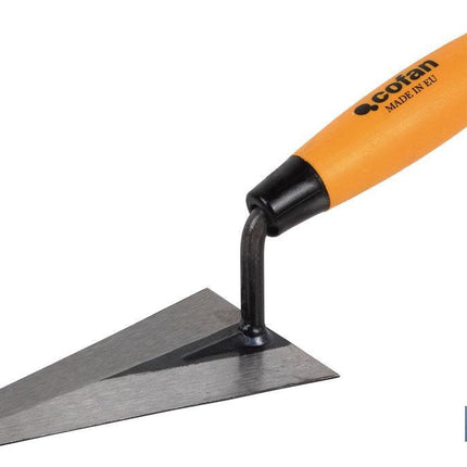 Paletín con punta redonda | Medidas: 130 mm de longitud | Para la construcción | Mango de goma