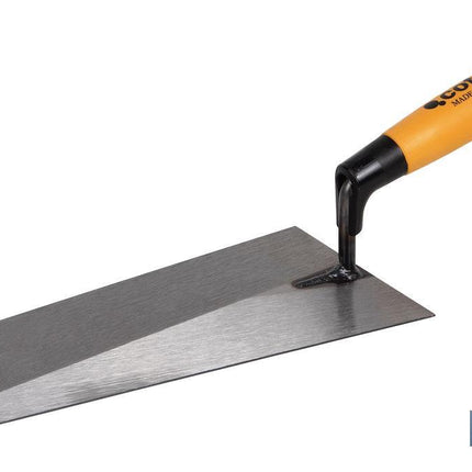 Paleta forjada punta cuadrada | Longitud: 260 mm | Para la construcción | Mango de madera