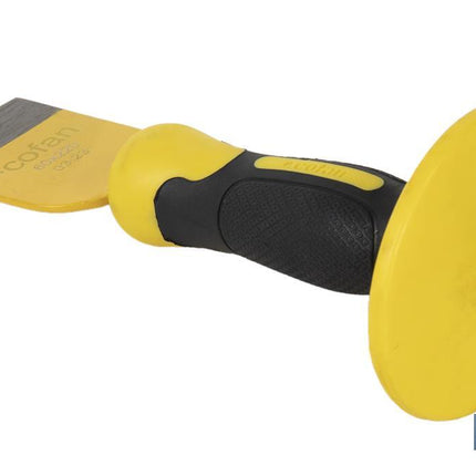 Cincel ancho para ladrillos · Con mango protector Cofan · Foto del fabricante