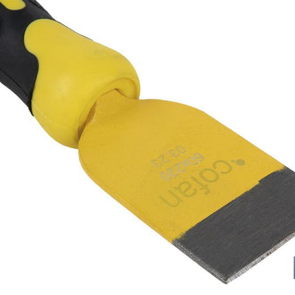 Cincel ancho para ladrillos · Con mango protector Cofan · Foto del fabricante