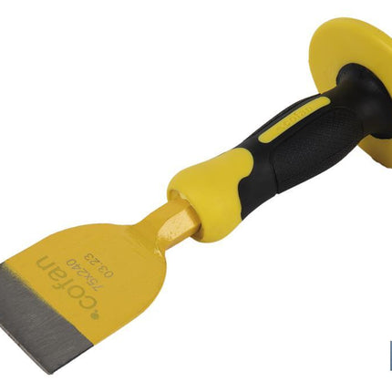 Cincel ancho para ladrillos · Con mango protector Cofan · Foto del fabricante