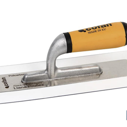 Llana proflex de policarbonato y acero inoxidable y aluminio | Mango bicomponente | Con medidas 280 X 115 X 1,5 mm