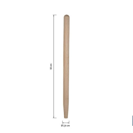 Mango de repuesto para vineta | Material: madera | Ideal para agricultura y jardinería | Medidas: 50 x Ø2,6 cm