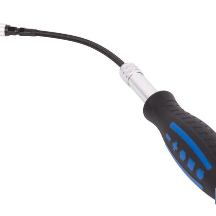 Destornillador porta puntas con varilla flexible y extraíble | Longitud de 235 a 350 mm