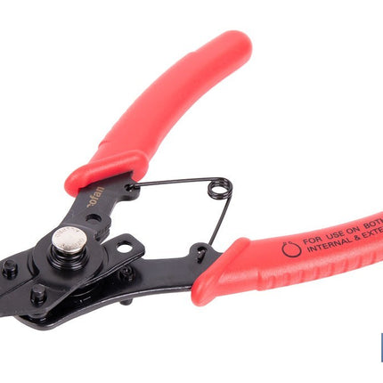 Alicates circulares intercambiables | Incluye 4 puntas multifuncionales diferentes | Longitud de los alicates: 256 mm