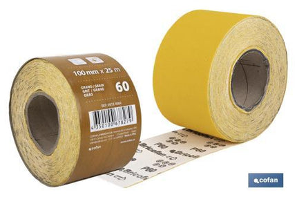 Rollo Lija Papel Amarillo Cofan · Imagen de la familia