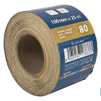 Rollo Lija Papel Amarillo Cofan