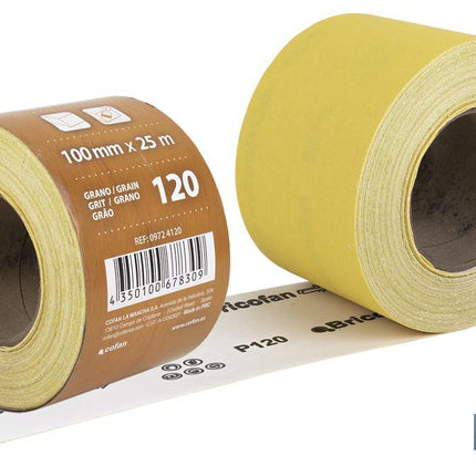 Rollo Lija Papel "Amarillo" Cofan · Foto del fabricante