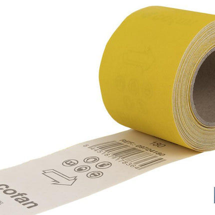 Rollo Lija Papel "Amarillo" Cofan · Foto del fabricante
