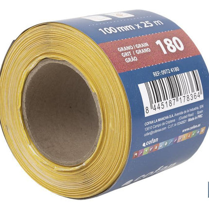 Rollo Lija Papel "Amarillo" Cofan · Foto del fabricante