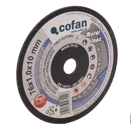 Discos Extrafinos para Acero INOX Cofan · Foto del fabricante