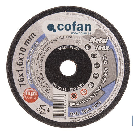 Discos Extrafinos para Acero INOX Cofan