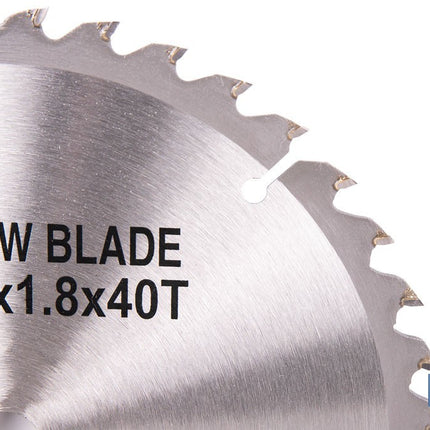 Disco de corte para madera Ø185 mm | Adecuada para sierra ingletadora | Cortes precisos en madera, plástico y metal blando