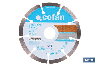 Discos de Diamante General de obra universal base Cofan · Imagen de la familia