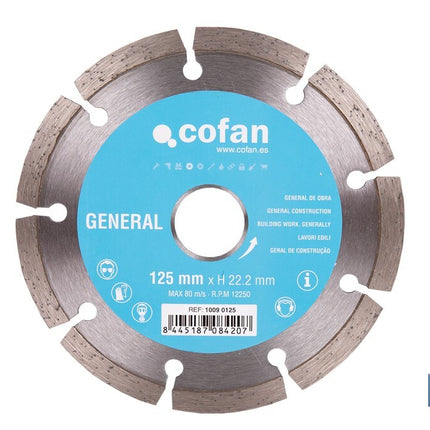 Discos de Diamante General de obra universal base Cofan