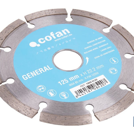 Discos de Diamante "General de obra" universal base Cofan · Foto del fabricante