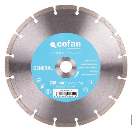 Discos de Diamante General de obra universal base Cofan