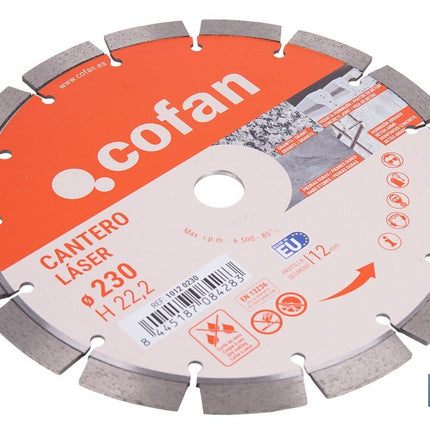 Discos de Diamante "modelo cantero" profesional Cofan · Foto del fabricante