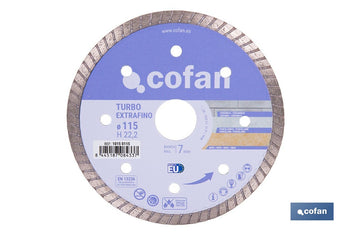 Discos de Diamante Extrafino especial material porcelánico Cofan · Imagen de la familia