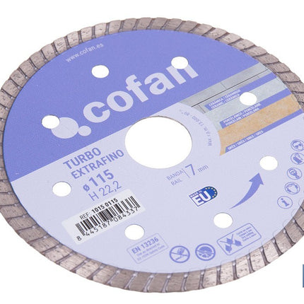 Discos de Diamante "Extrafino" especial material porcelánico Cofan · Foto del fabricante