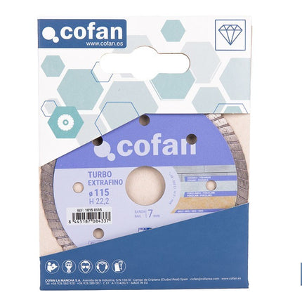 Discos de Diamante "Extrafino" especial material porcelánico Cofan · Foto del fabricante