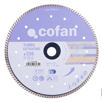 Discos de Diamante Extrafino especial material porcelánico Cofan