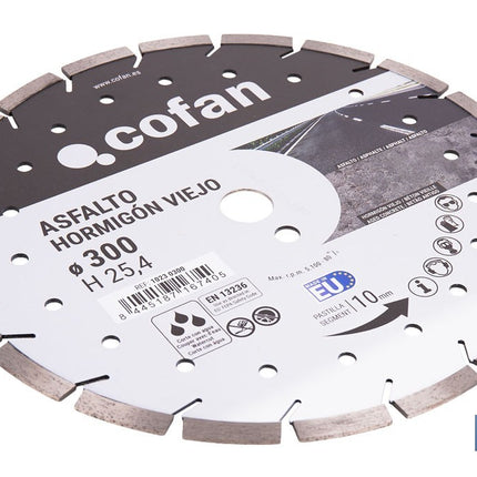 Disco Diamante Hormigón Viejo y Asfalto Cofan · Foto del fabricante