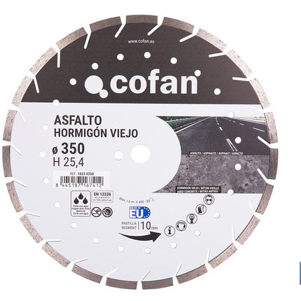 Disco Diamante Hormigón Viejo y Asfalto Cofan