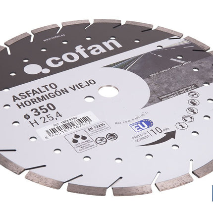 Disco Diamante Hormigón Viejo y Asfalto Cofan · Foto del fabricante