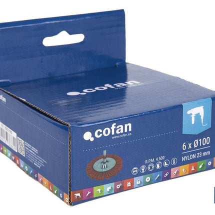 Cepillo Circular con Filamentos Abrasivos de Nylon Cofan · Foto del fabricante