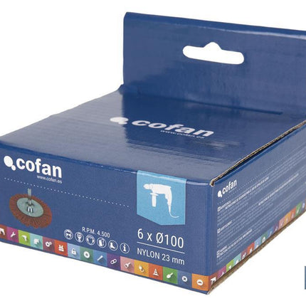 Cepillo Circular con Filamentos Abrasivos de Nylon Cofan · Foto del fabricante