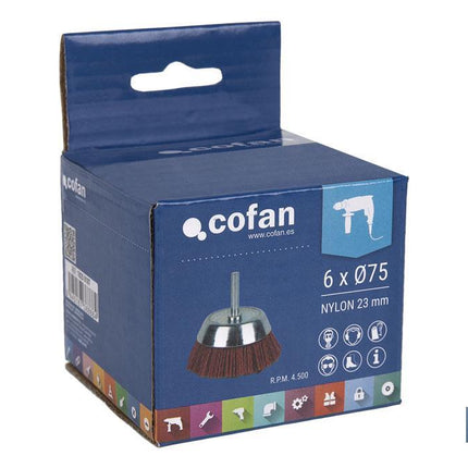Cepillo Copa con Filamentos Abrasivos de Nylon Cofan · Foto del fabricante