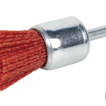 Cepillo de Brocha con Filamentos Abrasivos de Nylon | Diámetro de 6 mm x 25 mm | Para pulir, esmerilar, eliminar óxido, etc.