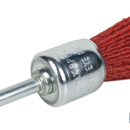 Cepillo de Brocha con Filamentos Abrasivos de Nylon | Diámetro de 6 mm x 25 mm | Para pulir, esmerilar, eliminar óxido, etc.