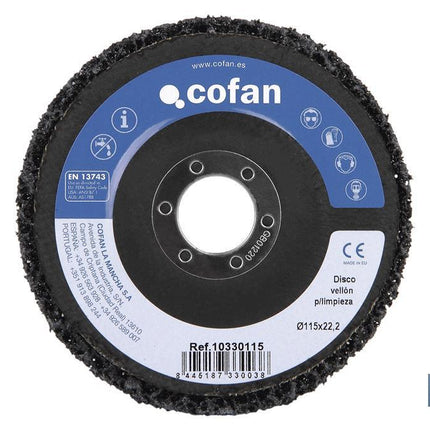 Disco Vellón para Limpieza Fibra-Plano Cofan · Foto del fabricante