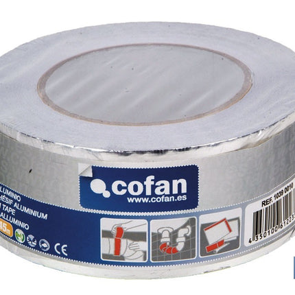 Cinta Adhesiva de Aluminio 30 Micras Cofan