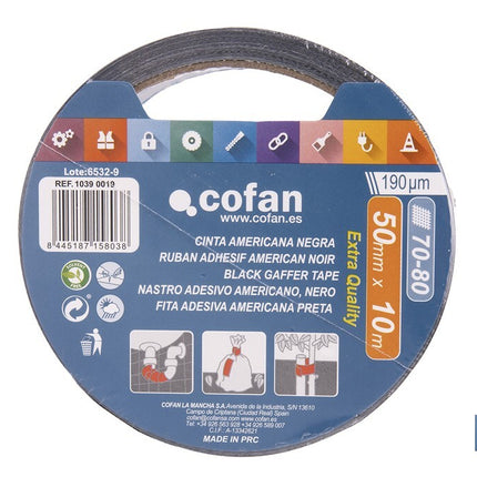 Cinta Americana · Color negro Cofan · Foto del fabricante