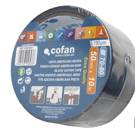 Cinta Americana · Color negro Cofan · Foto del fabricante