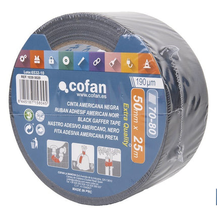 Cinta Americana · Color negro Cofan · Foto del fabricante