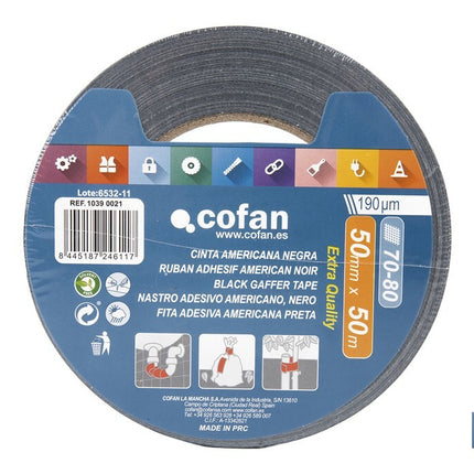Cinta Americana · Color negro Cofan · Foto del fabricante