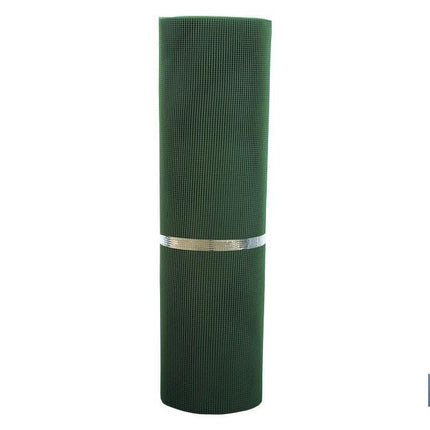Malla de PVC | Hueco cuadrado de 5 mm | Color verde | Medida 1 x 25 m