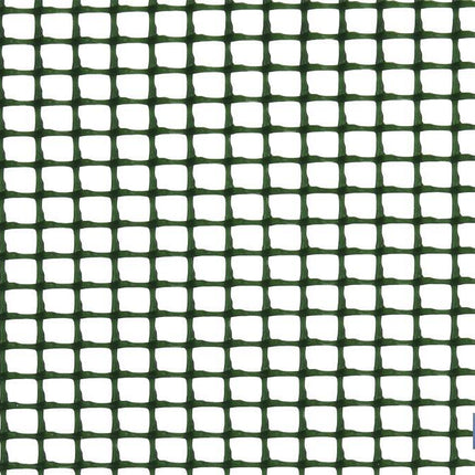 Malla de PVC | Hueco cuadrado de 5 mm | Color verde | Medida 1 x 25 m